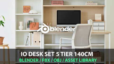 io Desk Set 5 Tier 140cm