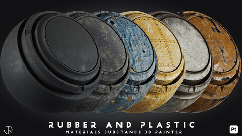 Plastic and Rubber Smart Materials substance Painter Vol 03