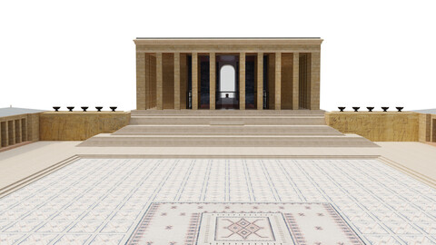 Anitkabir Ataturk mausoleum inretior and exterior