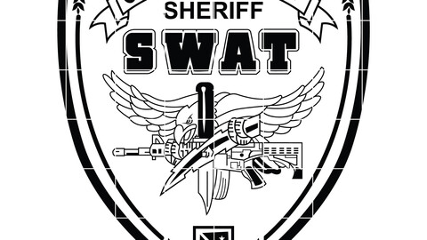 CALDWELLCOUNTY SHERIFF SWAT SVG VECTTOR FILE