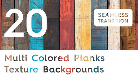 20 Multi Colored Planks Texture Backgrounds