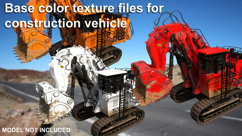 Hydraulic Mining Shovel 3 color pack