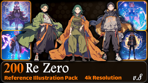 200 Re Zero (Full Body) Reference Pack | 4K | v.8