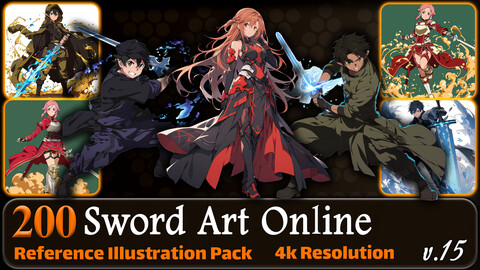 200 Sword Art Online (Full Body) Reference Pack | 4K | v.15