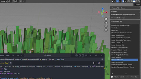 Command Box Addon for Blender3D