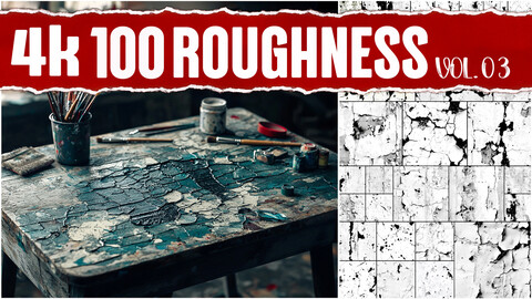 Seamless Roughness map Vol.03| 4K  PNG Imperfections