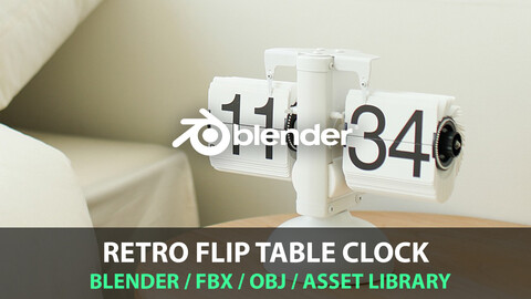 Retro Flip Table Clock