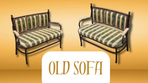 Old Sofa 3D Model