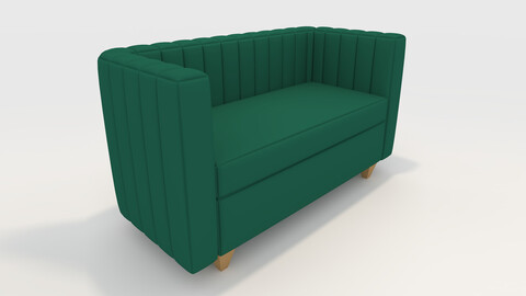 3D Model Sofa 2 Seater 1