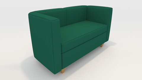 3D Model Sofa 2 Seater 5