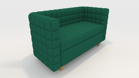 3D Model Sofa 2 Seater 7