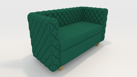 3D Model Sofa 2 Seater 12