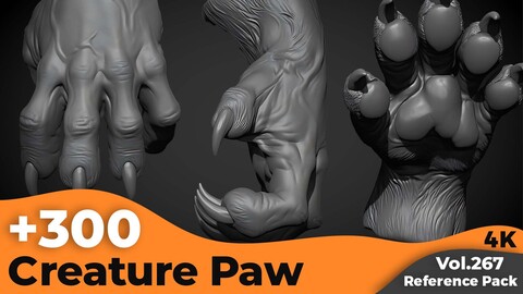 +300 Creature Paw Sculpt(4k)