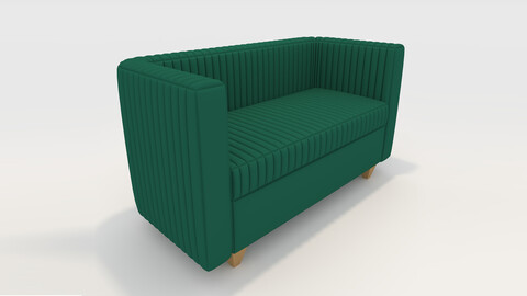 3D Model Sofa 2 Seater 17