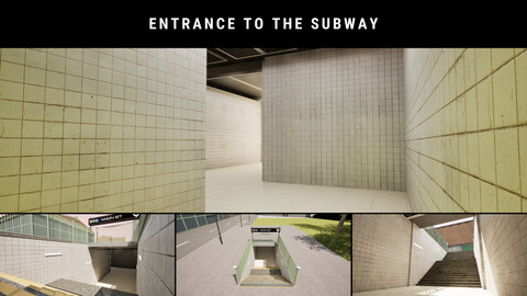 Entrance to the subway + Lamps + Material Codes