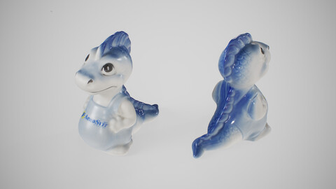 Photogrammetry scan "Ceramic Dragon Figurine"