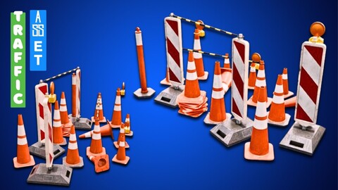 Traffic Asset 3D model