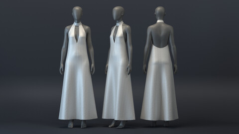 Pleated Gown