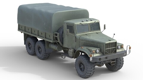 Kraz 255 Ukrainian Military Truck