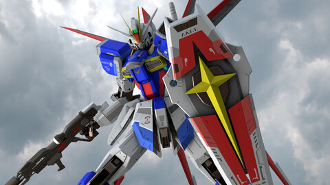 Force Impulse Gundam - Rigged