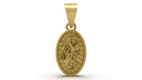 Lord Krishna Pendant - 006