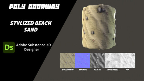 Stylized Beach Sand - Substance 3D Designer