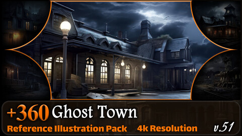 360 Ghost Town Reference Pack | 4K | v.51