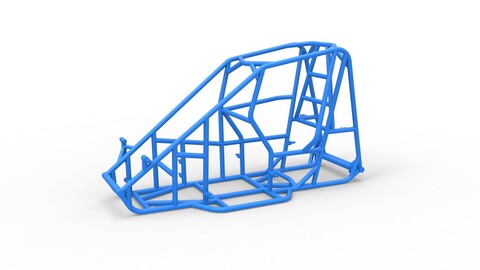 3D printable Diecast Frame of 600 Micro sprint car Scale 1:25