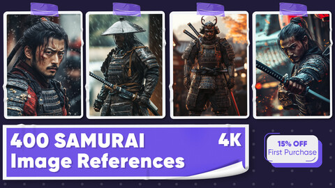 400 Samurai Image References - Vol 01