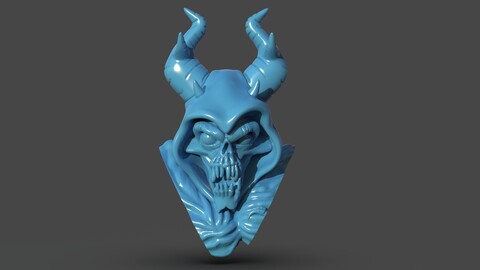 The Horned King Mask Sculpture