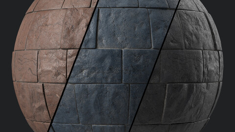 Stone Wall Materials 118- Sbsar Pbr 4k Seamless