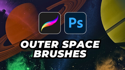 Outer Space Brushes for Photoshop and Procreate