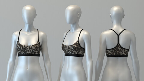 Leopard Print Sports Bra