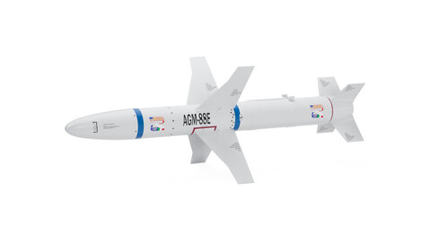 AGM-88E HARM High Speed Anti Radiation Missile | 3D Model