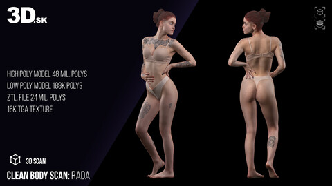 Clean Body 3D Scan | Rada Underwear