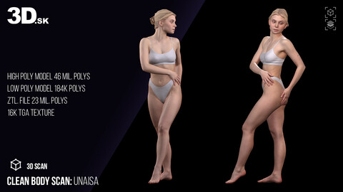 Clean Body 3D Scan | Unaisa Underwear