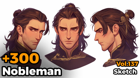 +300 Nobleman Sketch Reference(4k)