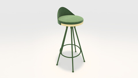 3D Model Bar Stool 4