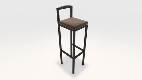 3D Model Bar Stool 7