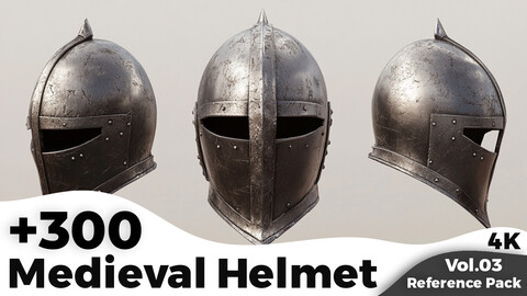 +300 Medieval Helmet Reference Images(4k)