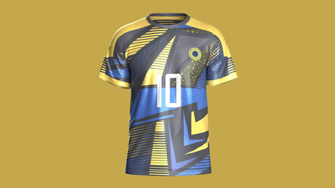 Soccer Sports Print Jersey Player-10