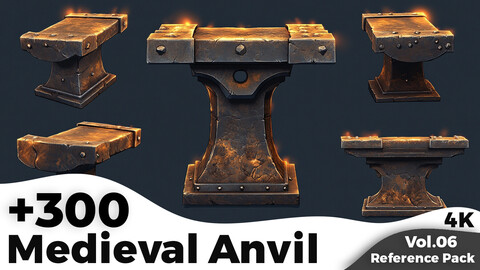 +300 Medieval Anvil Reference Images(4k)