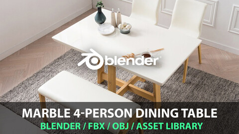 Marble 4-person Dining Table