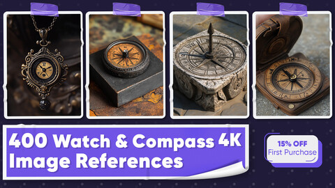 400 Watch and Compass Image References - Vol 01