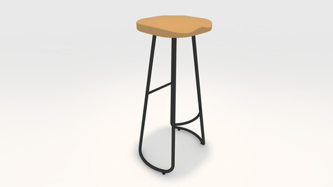 3D Model Bar Stool 8