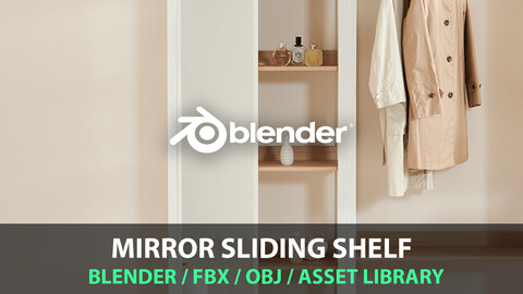 mirror sliding shelf