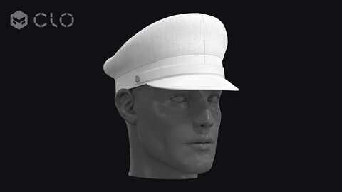 BASIC OFFICER HAT / zpac obj fbx highpoly