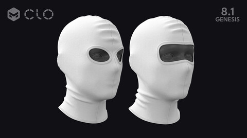 SKI MASK COMBO / zpac obj fbx highpoly