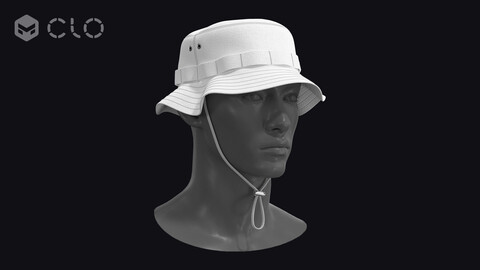 BASIC BUCKET HAT №2 / zpac obj fbx highpoly