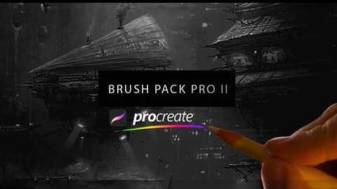 BRUSH PACK PRO II for PROCREATE 5 IPAD